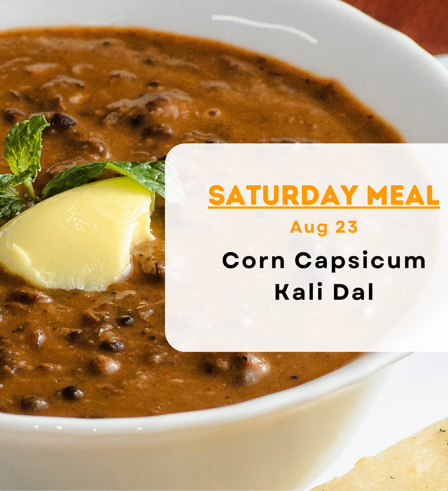 Add On - Saturday Meal
