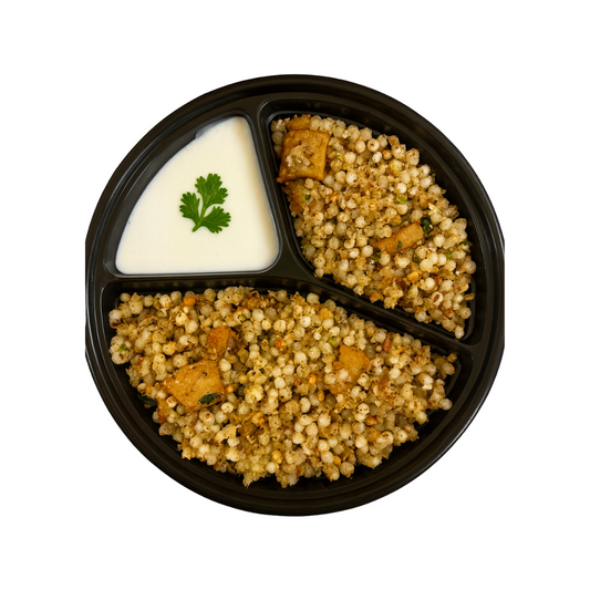 Sabudana Khichdi with curd