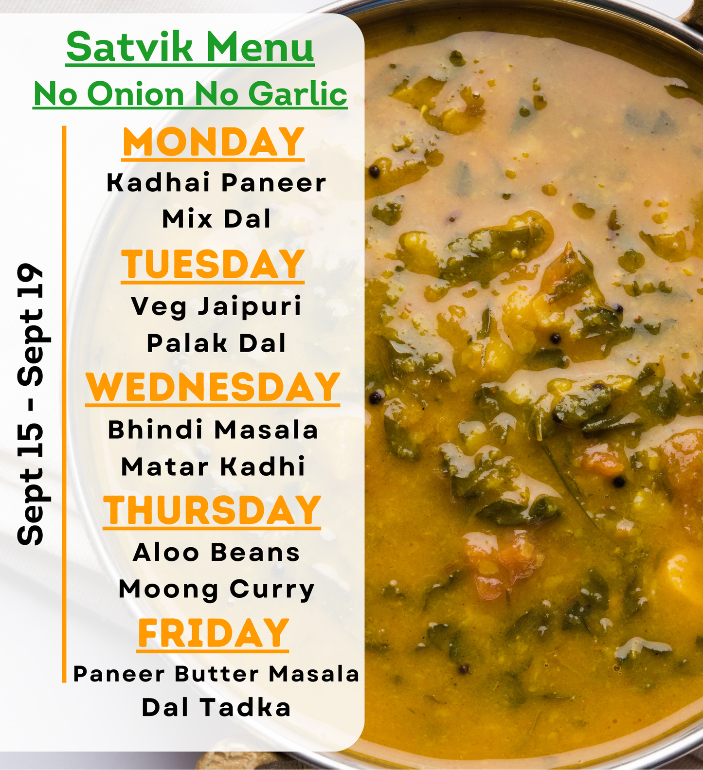 Satvik - Only Curry Dal + Sabji (12oz)