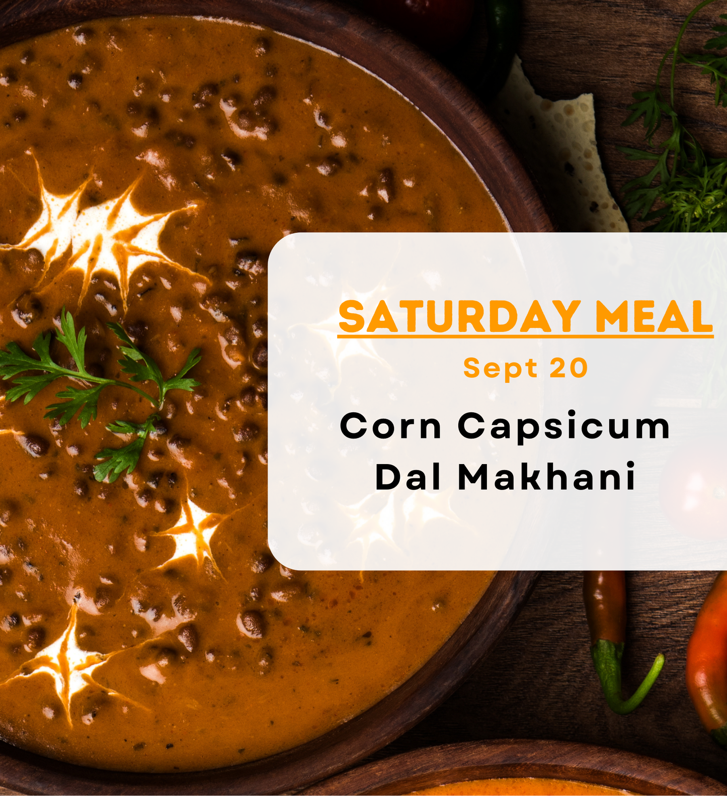 Add On - Saturday Meal