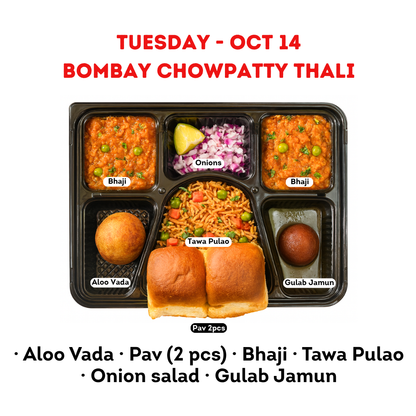 Diwali Week Special Thali (Oct 14 - Oct 20)
