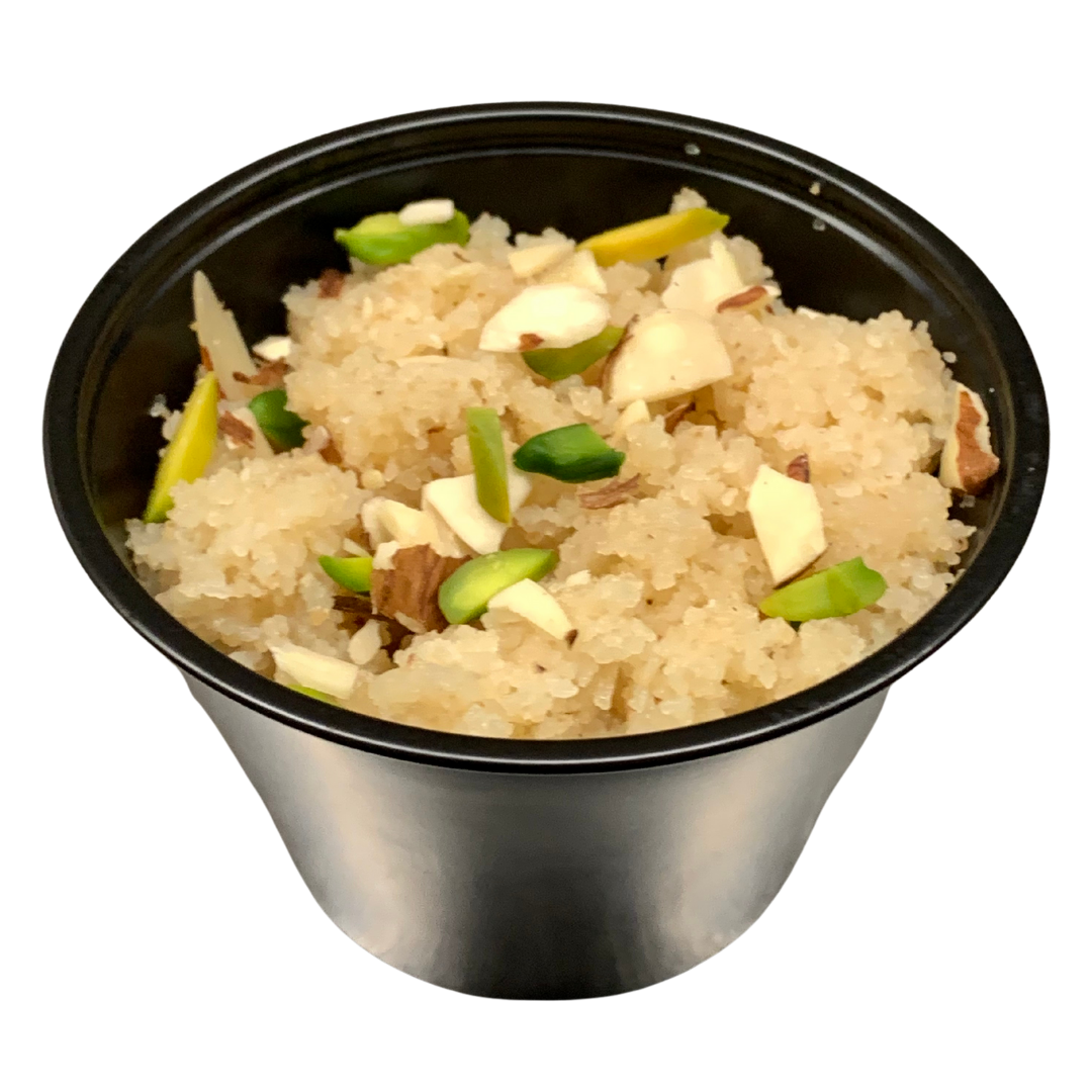 Add on Sooji Halva (4oz) Delish Meals Ghar Ki Rasoi