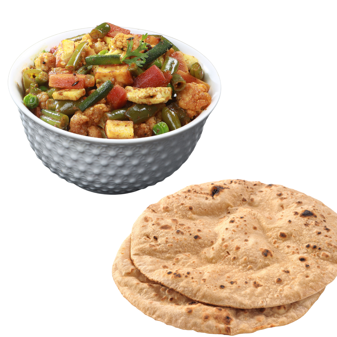 Sabir Roti Roti Sabji – Delish Meals - Ghar Ki Rasoi